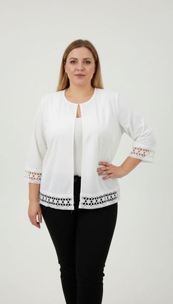 Immagine di CARDIGAN WITH LACE EDGE